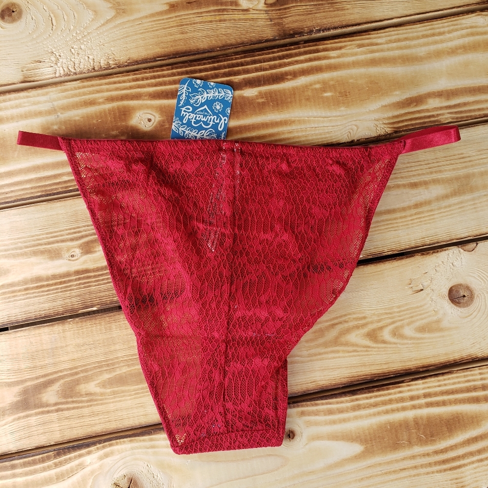 Free People Tameeka Undie Panties in Red